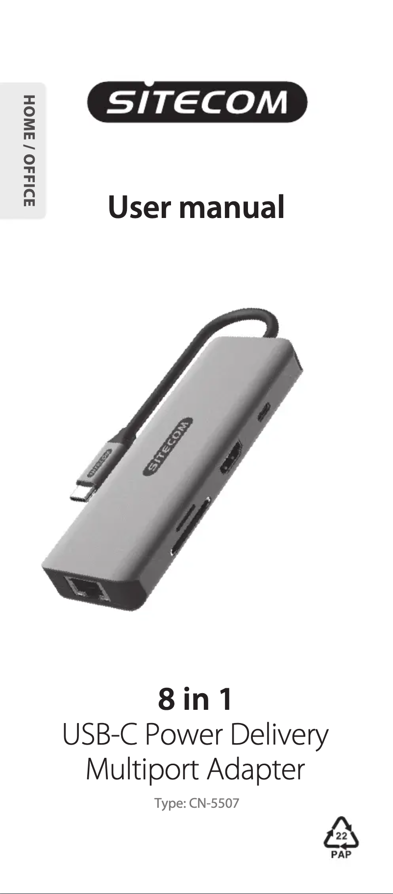 Image de la première page du manuel de l'appareil CN-5507