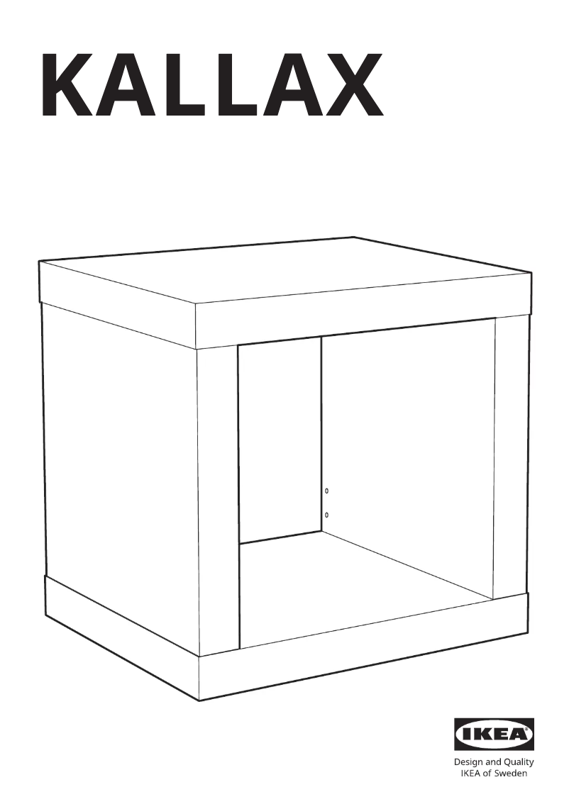 Página 1 del manual Manual de usuario Ikea KALLAX 203.015.54