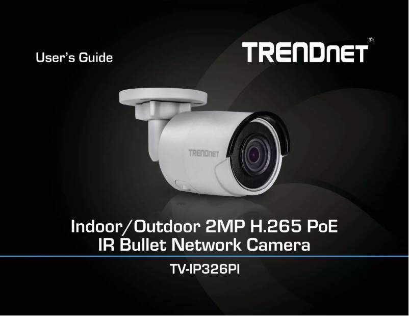 Image de la première page du manuel de l'appareil TV-IP326PI