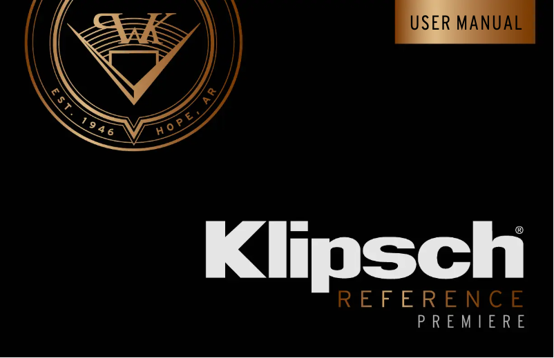Page 1 de la notice Manuel utilisateur Klipsch Reference Premiere RP-450C