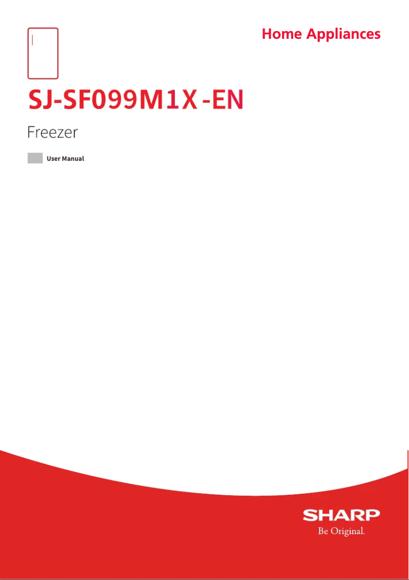 Page 1 de la notice Manuel utilisateur Sharp SJ-LF123M1X-EN