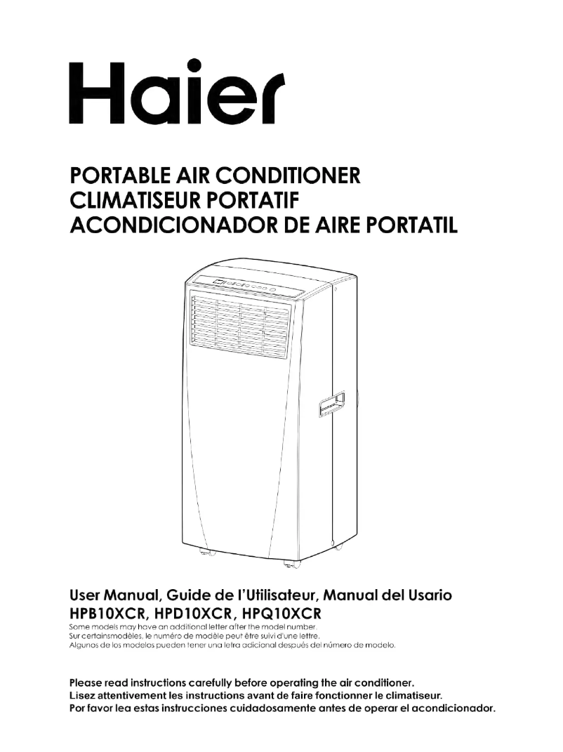 Page 1 de la notice Manuel utilisateur Haier HPB10XCR