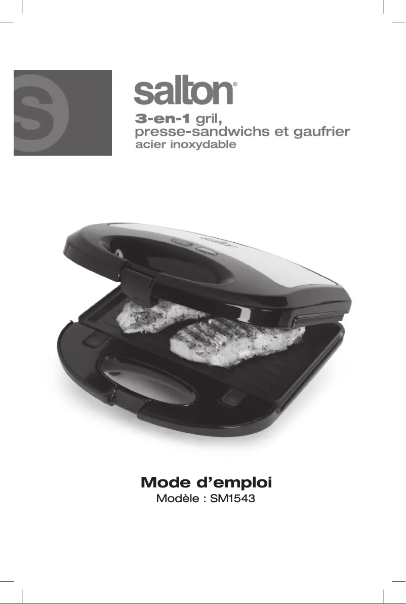 Página 1 del manual Manual de usuario Salton SM1543