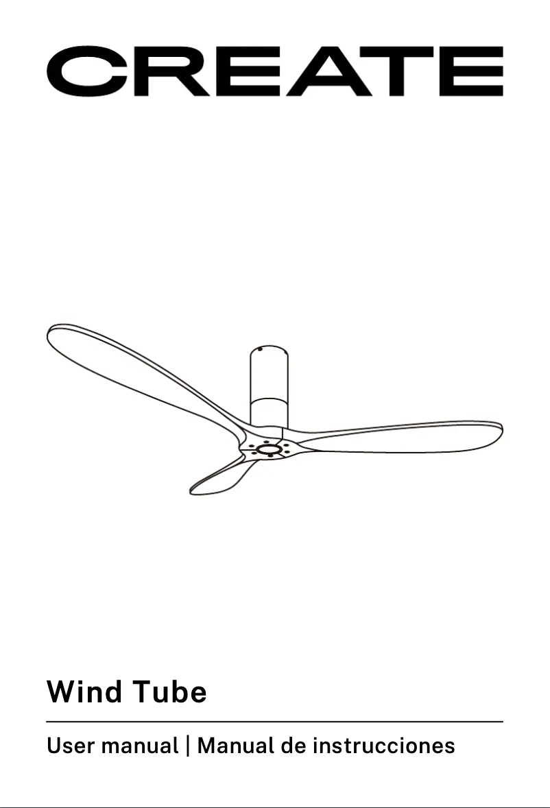 Página 1 del manual Manual de usuario Create WIND TUBE