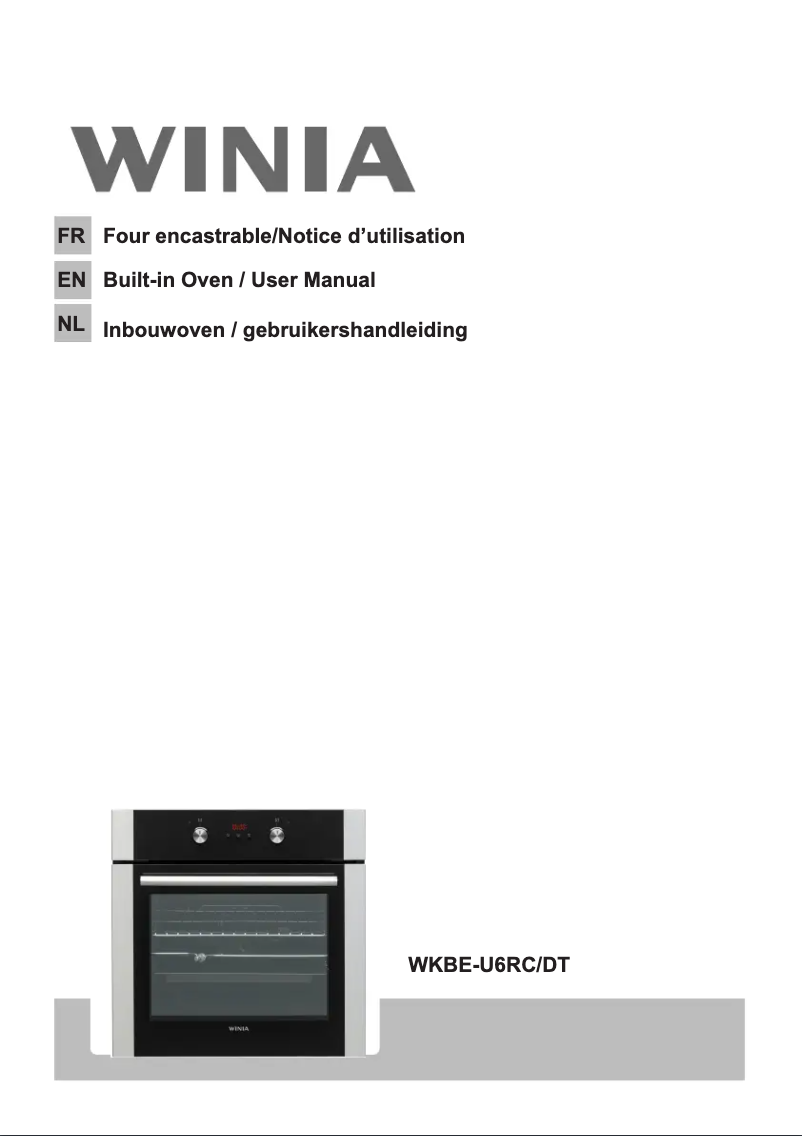 Page 1 de la notice Manuel utilisateur Winia WKBE-U6RC