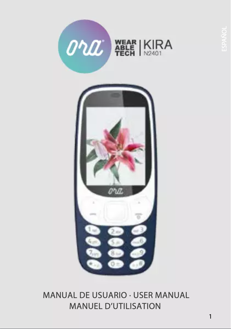 Página 1 del manual Manual de usuario ORA Kira N2401