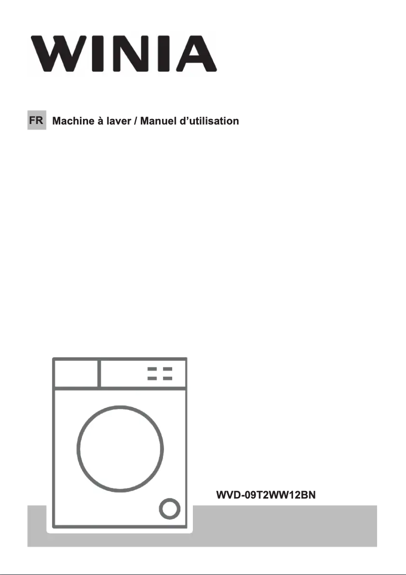 Page n°1 - Manuel utilisateur Winia WVD-09T2WW12BN