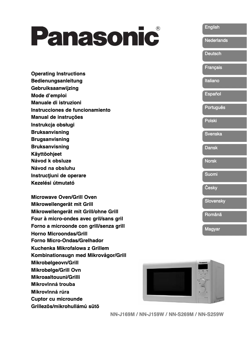 Page n°1 - Manuel utilisateur Panasonic NN-S29KSMEPG