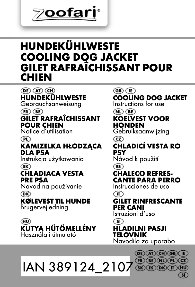 Image de la première page du manuel de l'appareil IAN 389124