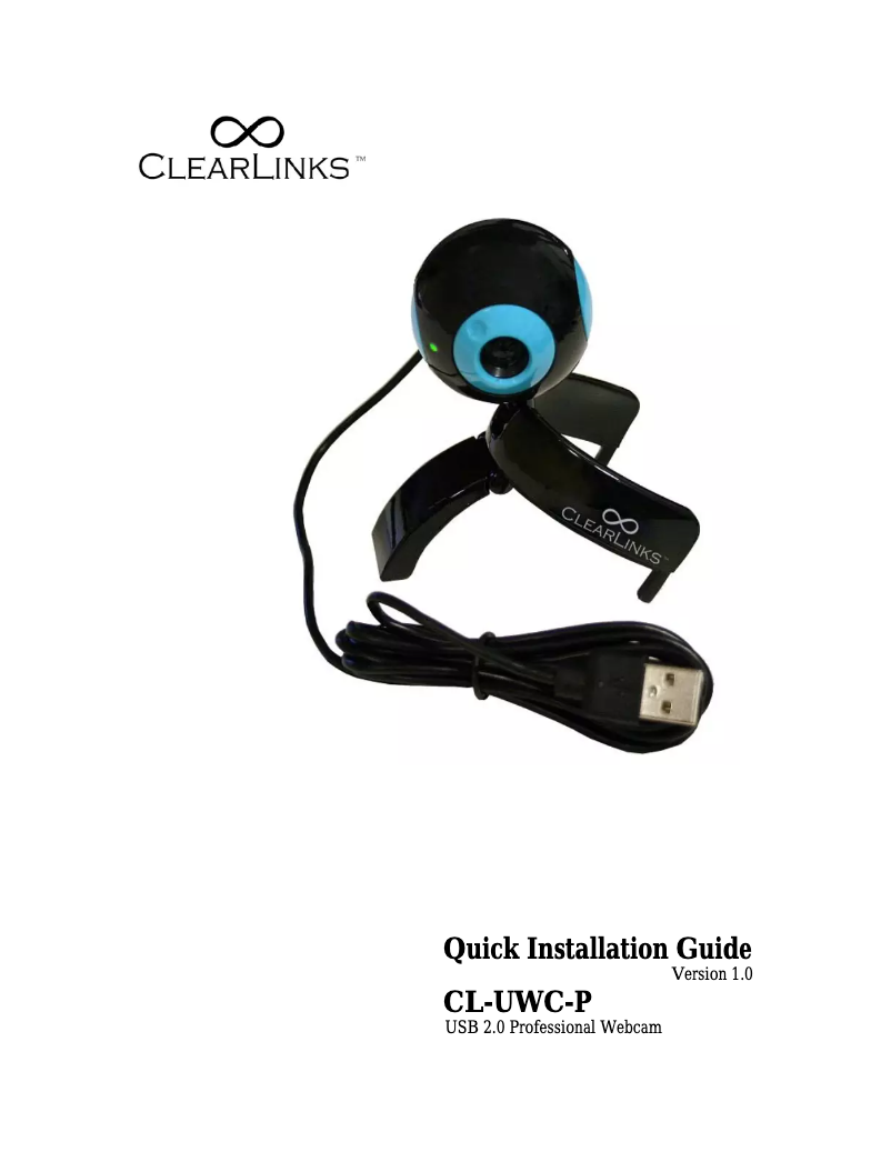 Page n°1 - Manuel utilisateur CP Technologies CL-UWC-P