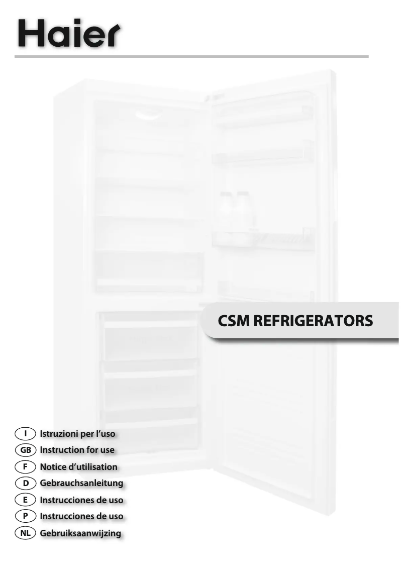 Page n°1 - Manuel utilisateur Haier CSM737AS