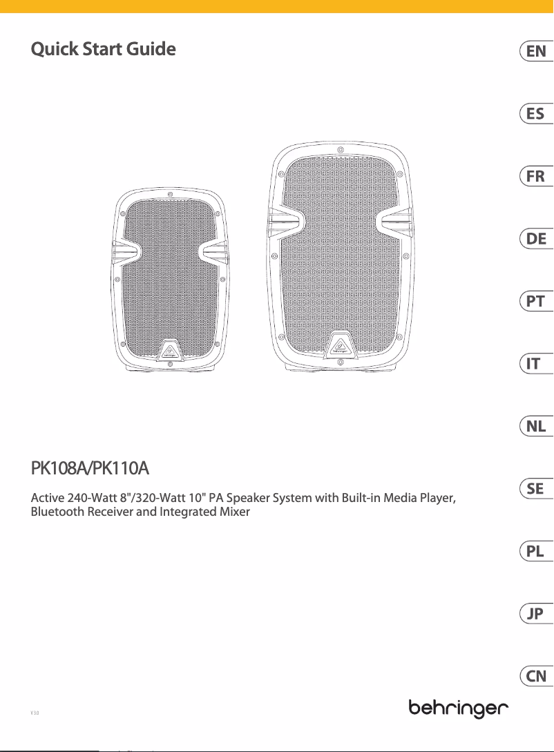 Image de la première page du manuel de l'appareil PK108A