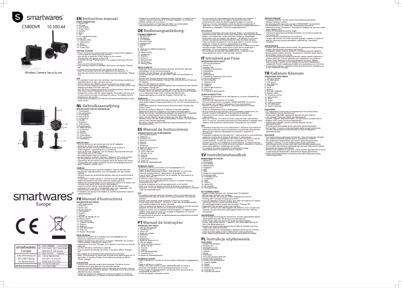 Image de la première page du manuel de l'appareil CS80DVR