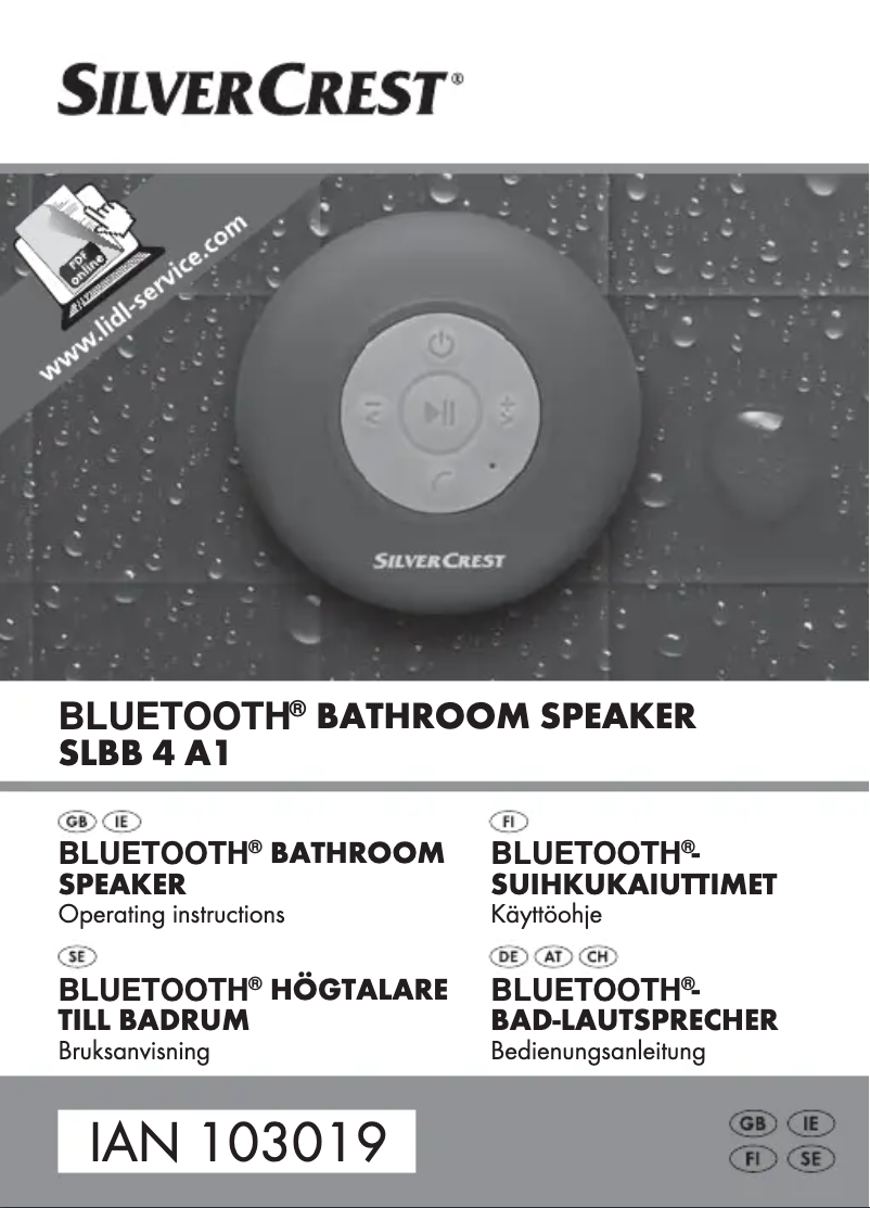 Image de la première page du manuel de l'appareil SLBB 4 A1