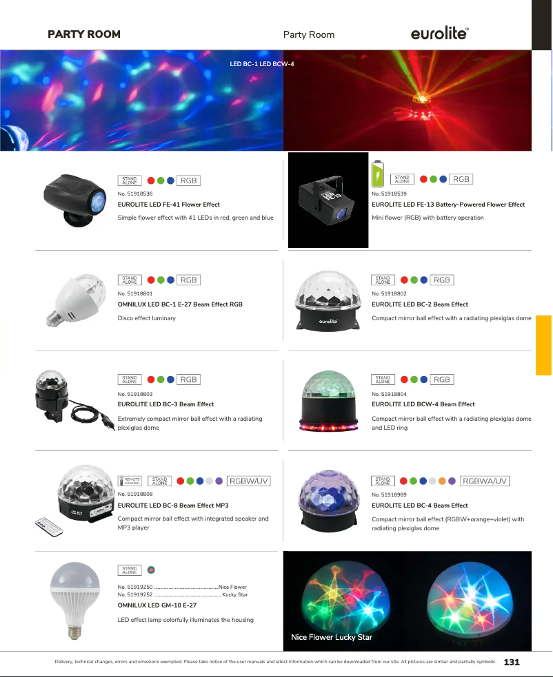 Page n°1 - Catalogue Eurolite LED BC-4