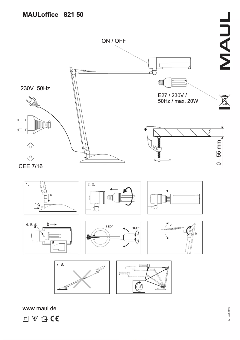Page 1 de la notice Manuel utilisateur MAUL Office