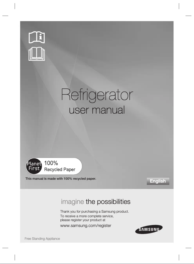 Page n°1 - Manuel utilisateur Samsung RSH7UNTS