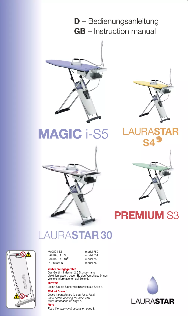 Page n°1 - Manuel utilisateur Laurastar 30