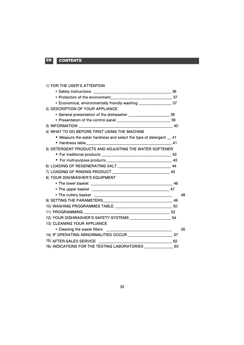 Page 1 de la notice Manuel utilisateur De Dietrich DVH640JE1