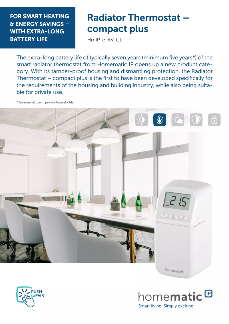 Page n°1 - Fiche technique Homematic IP HmIP-SWO-PL