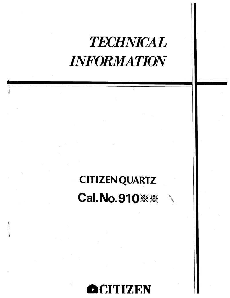 Image de la première page du manuel de l'appareil CAL 9100