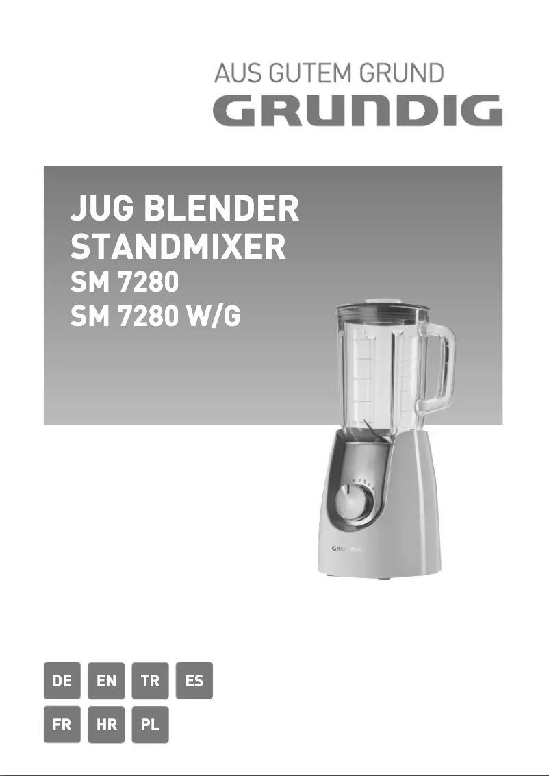 Page 1 de la notice Manuel utilisateur Grundig SM 7280