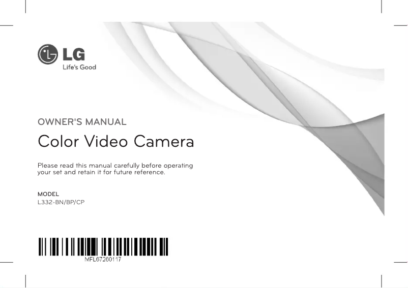 Page n°1 - Manuel utilisateur LG L332-BP