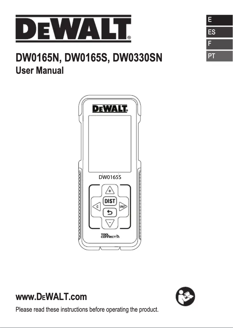 Image de la première page du manuel de l'appareil DW0165N