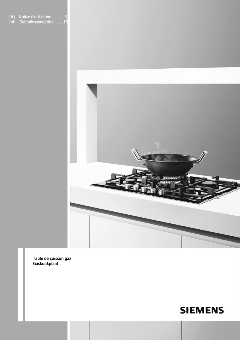 Page n°1 - Manuel utilisateur Siemens EP618PB21E