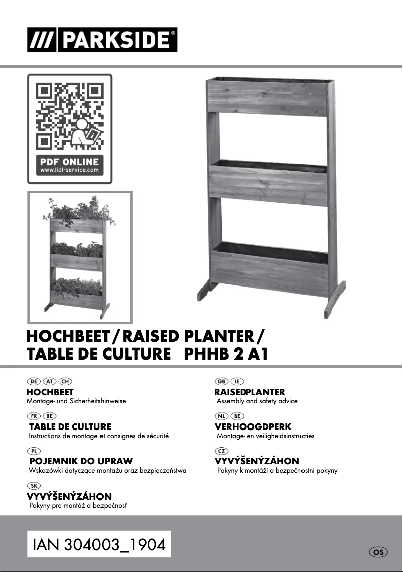 Page n°1 - Manuel utilisateur Parkside PHHB 2 A1