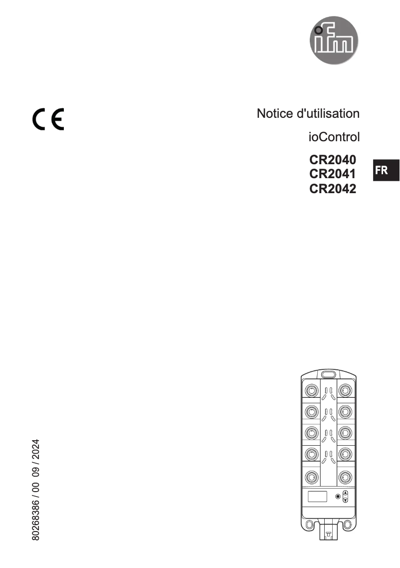 Image de la première page du manuel de l'appareil CR2042