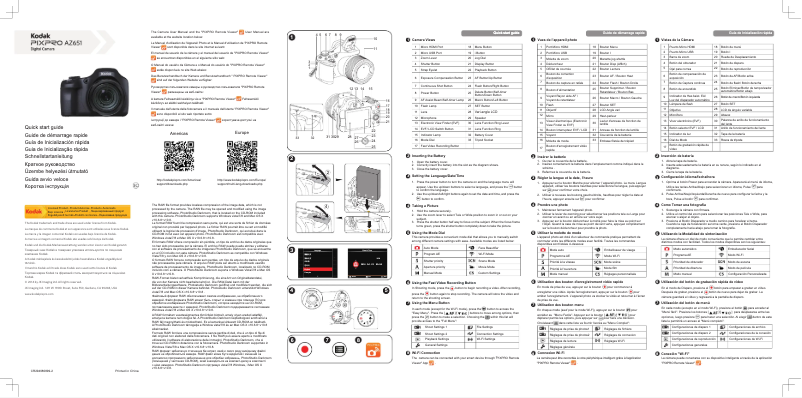 Image de la première page du manuel de l'appareil PIXPRO AZ651