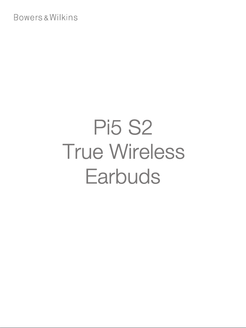 Page 1 de la notice Manuel utilisateur Bowers & Wilkins Pi5 S2