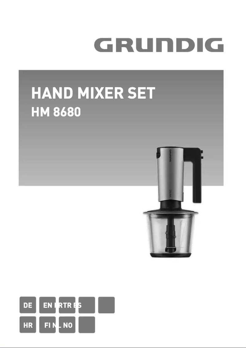 Page n°1 - Manuel utilisateur Grundig HM 8680