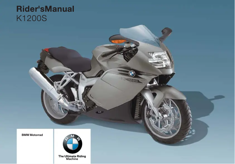 Page 1 de la notice Manuel utilisateur BMW K 1200 S (2006)