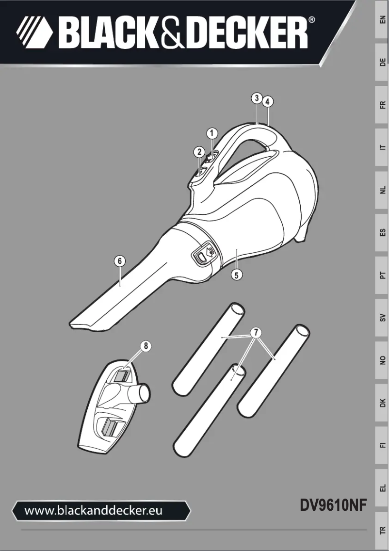 Image de la première page du manuel de l'appareil DV9610NF