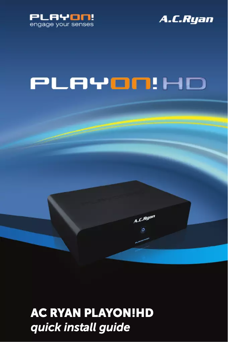 Page n°1 - Manuel utilisateur AC Ryan Playon!HD ACR-PV73100
