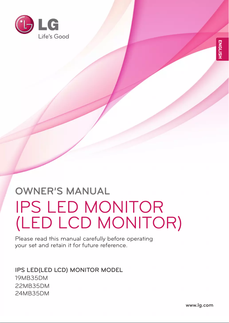 Page n°1 - Manuel utilisateur LG 24MB35DM-P