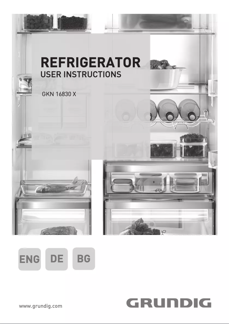 Page 1 de la notice Manuel utilisateur Grundig GKN 16830 X