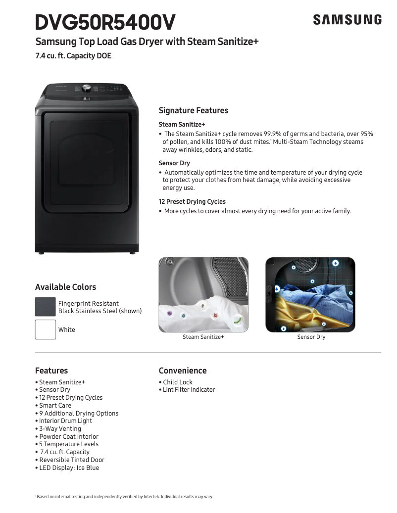 Image de la première page du manuel de l'appareil DVG50R5400V