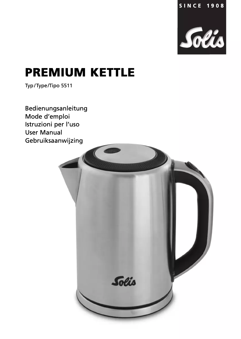 Page 1 de la notice Manuel utilisateur Solis Premium 5511