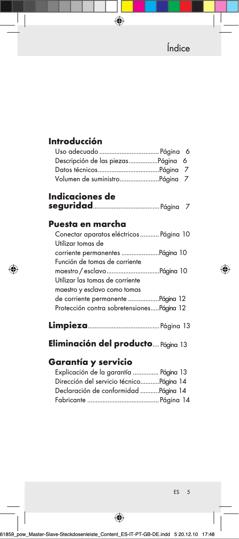 Page n°1 - Manuel utilisateur Powerfix IAN 61859