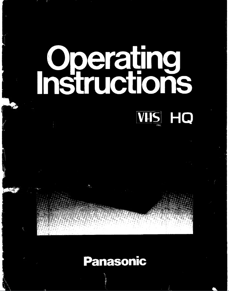 Image de la première page du manuel de l'appareil NV-G7B