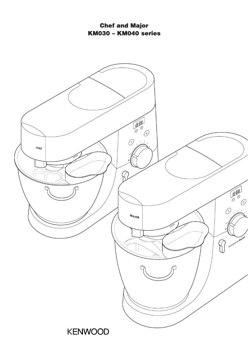Page n°1 - Manuel utilisateur Kenwood KMT040