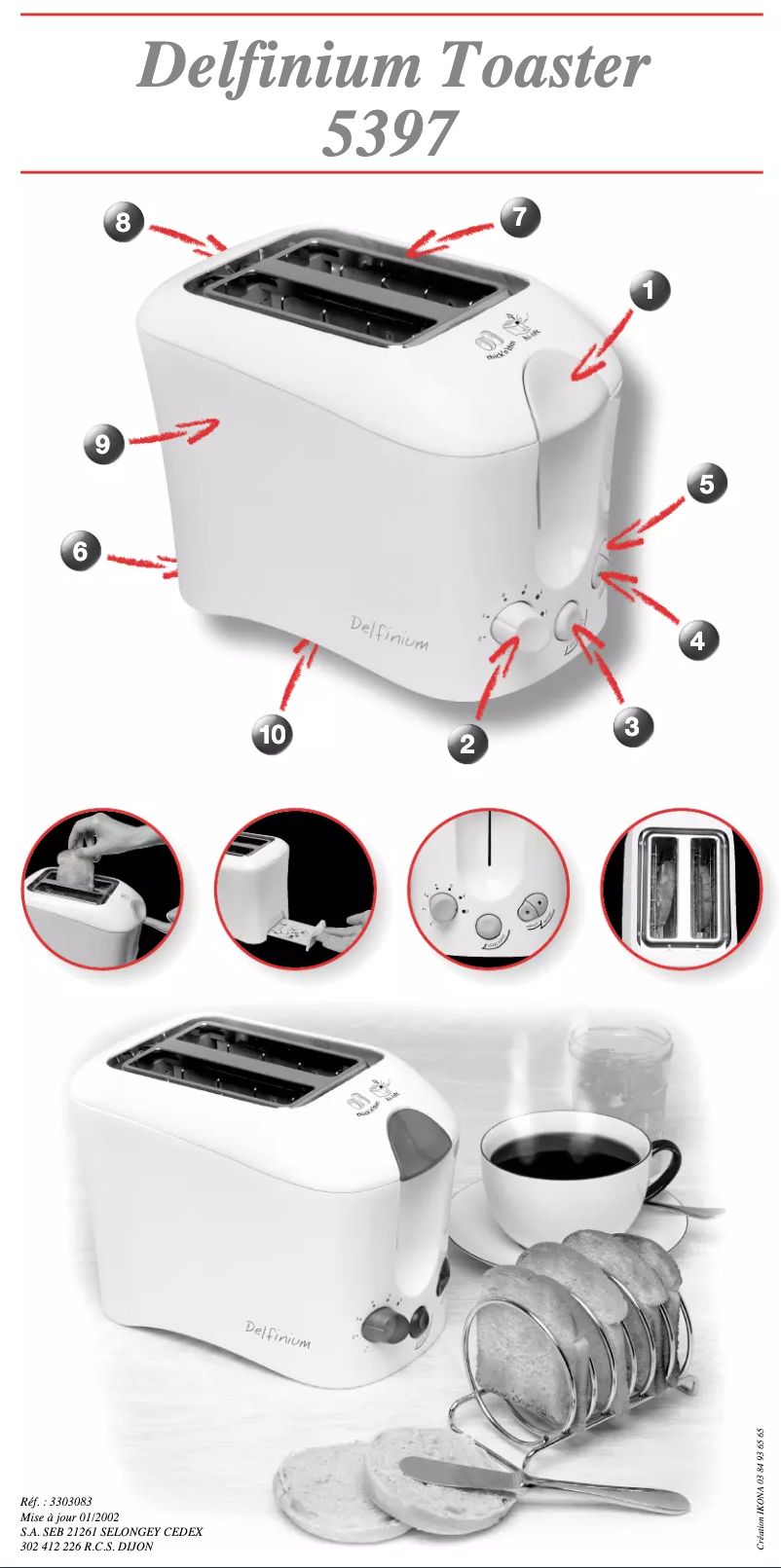 Image de la première page du manuel de l'appareil Delfinium 5397