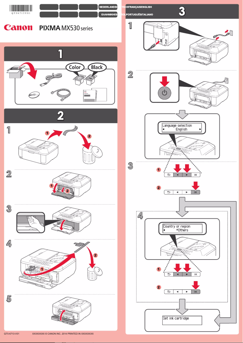 Page 1 de la notice Manuel utilisateur Canon PIXMA MX534