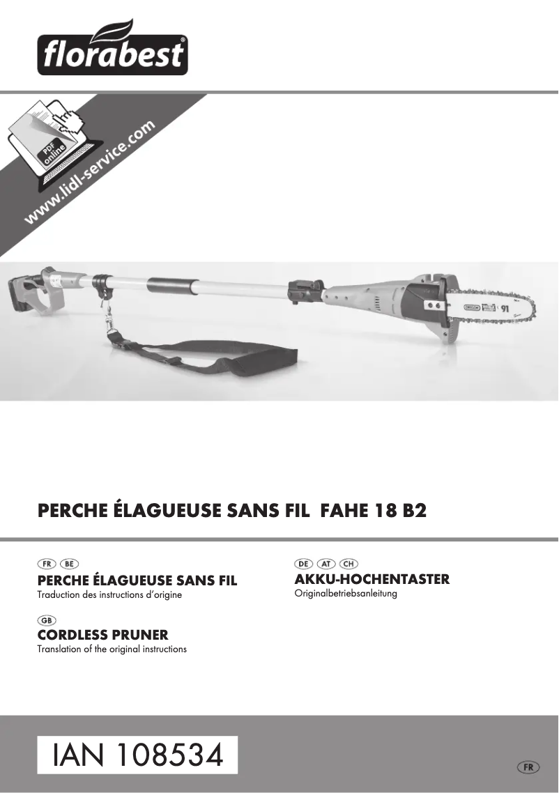 Página 1 del manual Manual de usuario Florabest FAHE 18 B2