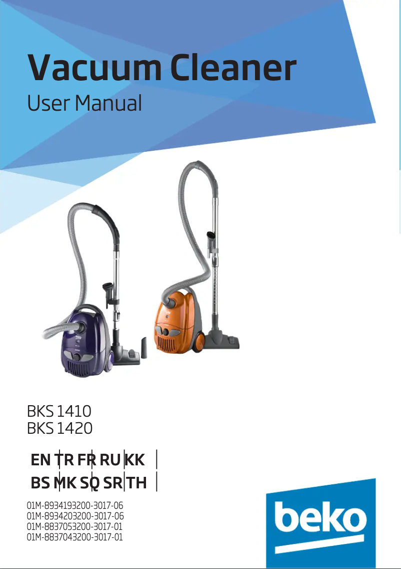 Page n°1 - Manuel utilisateur Beko BKS 1410