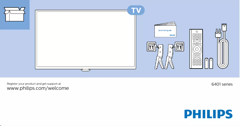 Image de la première page du manuel de l'appareil 6000 series 43PUT6401