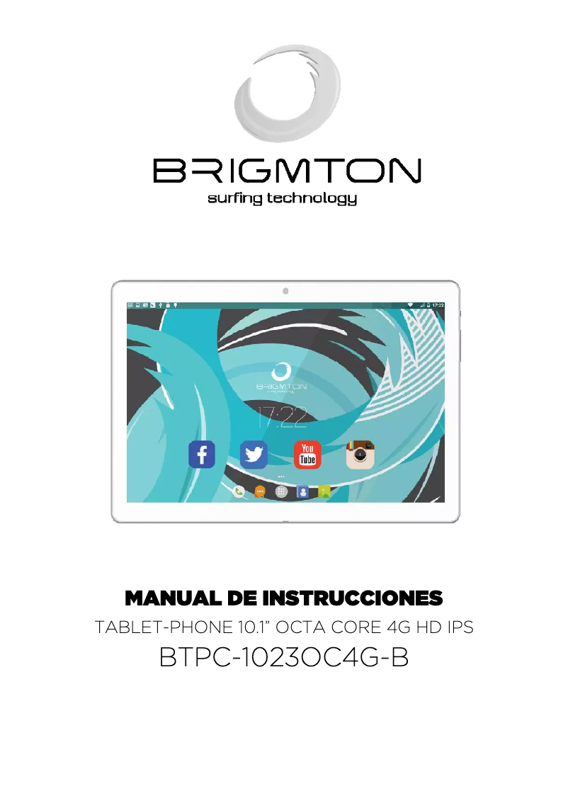 Page 1 de la notice Manuel utilisateur Brigmton BTPC-1023OC4G-B